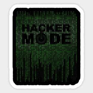 Hacker Mode Cool Cybersecurity Sticker